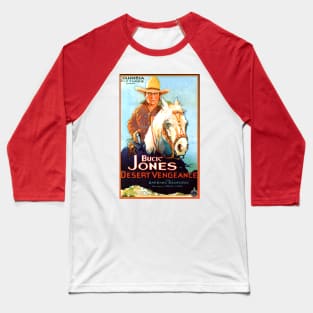 Classic Western Movie Poster - Desert Vengance Baseball T-Shirt